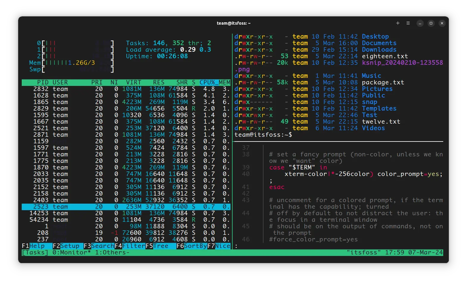 TMUX Terminal