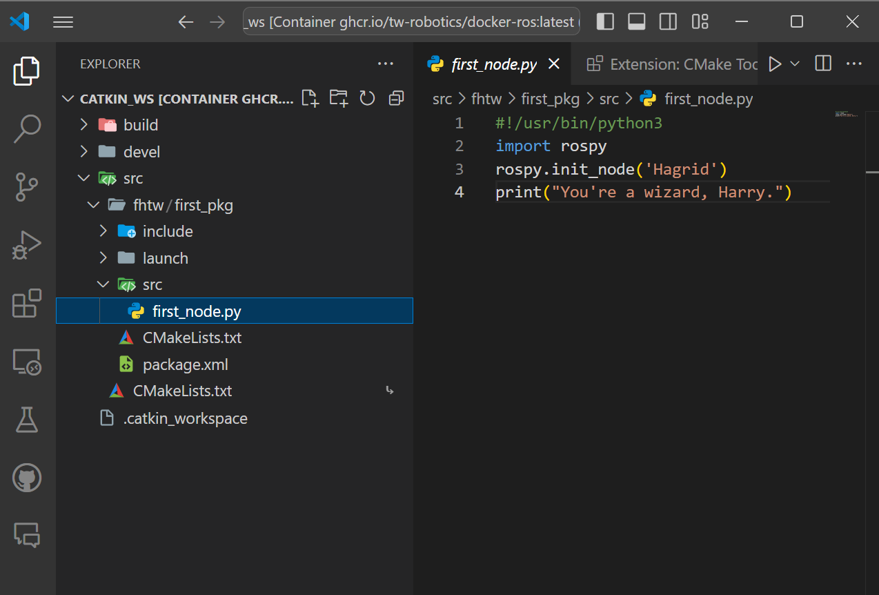 VS Code Python Editor